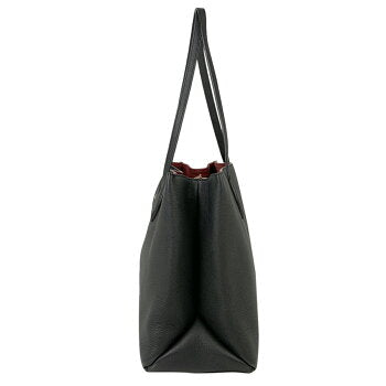 Louis Vuitton LockMe Leather Shoulder Bag Black