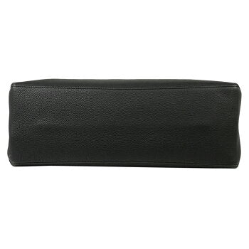 Louis Vuitton LockMe Leather Shoulder Bag Black