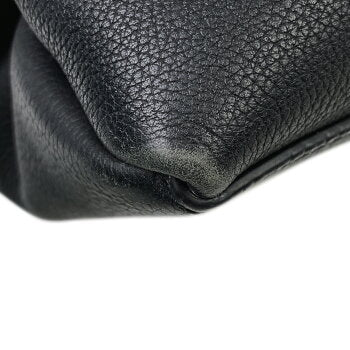Louis Vuitton LockMe Leather Shoulder Bag Black
