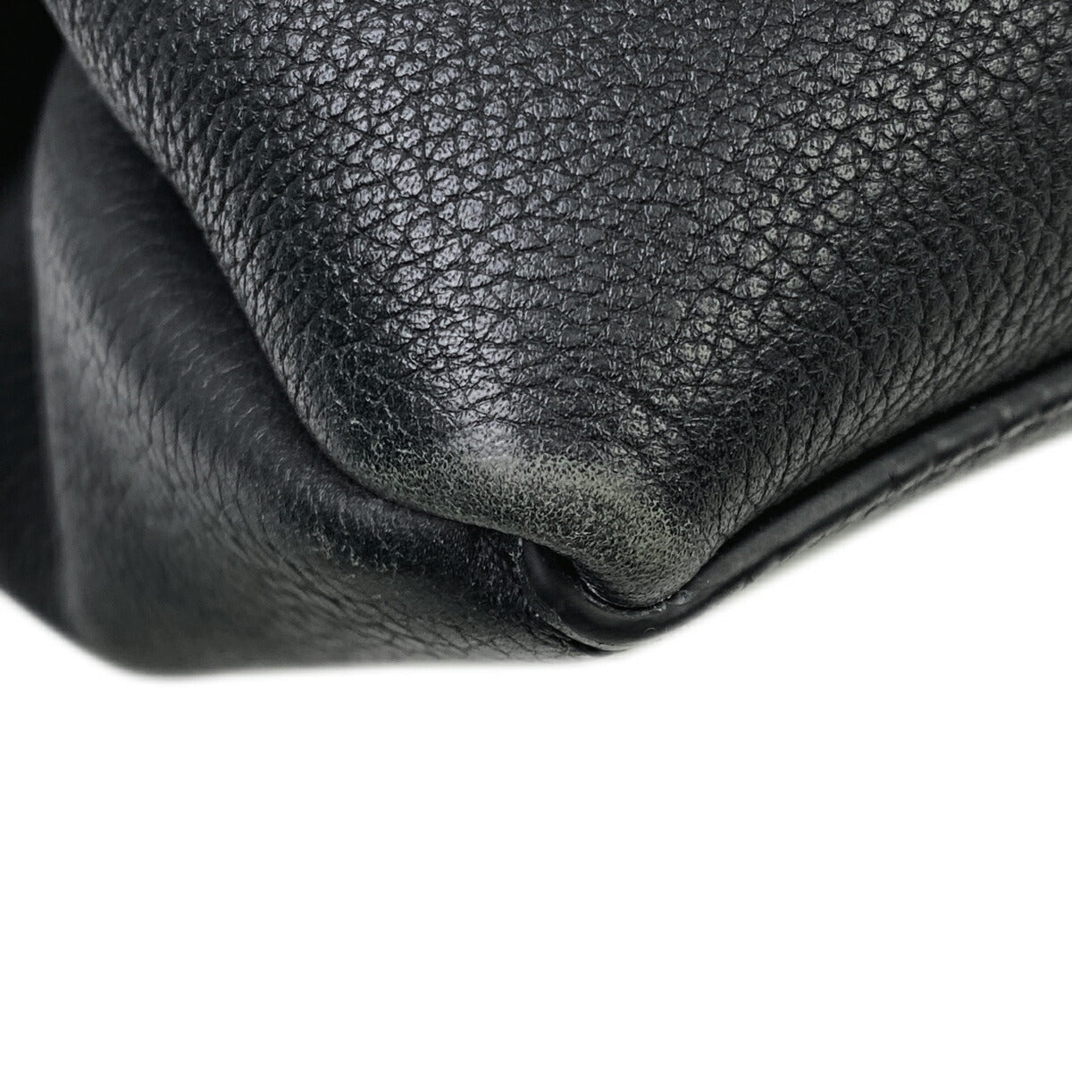 Louis Vuitton LockMe Leather Shoulder Bag Black
