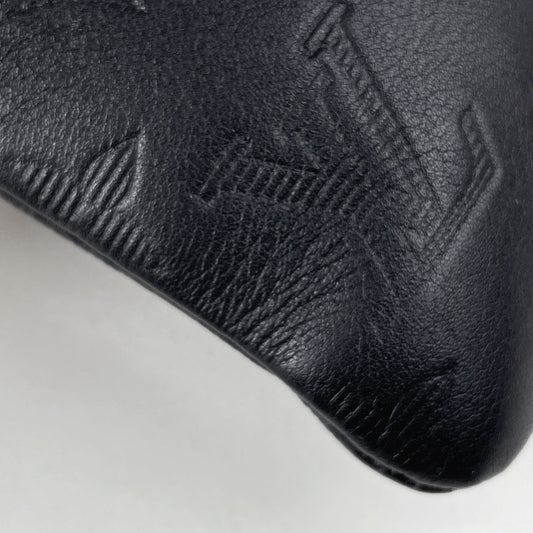 Louis Vuitton Pochette Discovery Monogram Shadow Clutch Bag Black