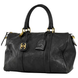 Chanel Bicolore Handbag Mini Boston 2Way Shoulder Bag