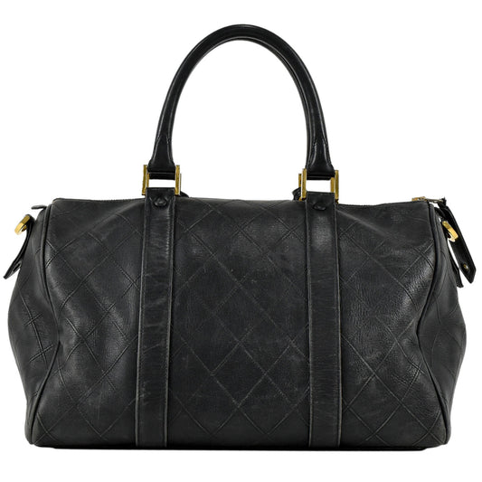 Chanel Bicolore Handbag Mini Boston 2Way Shoulder Bag