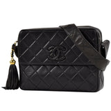 Chanel Coco Mark Fringe Shoulder Bag Tassel Matelasse