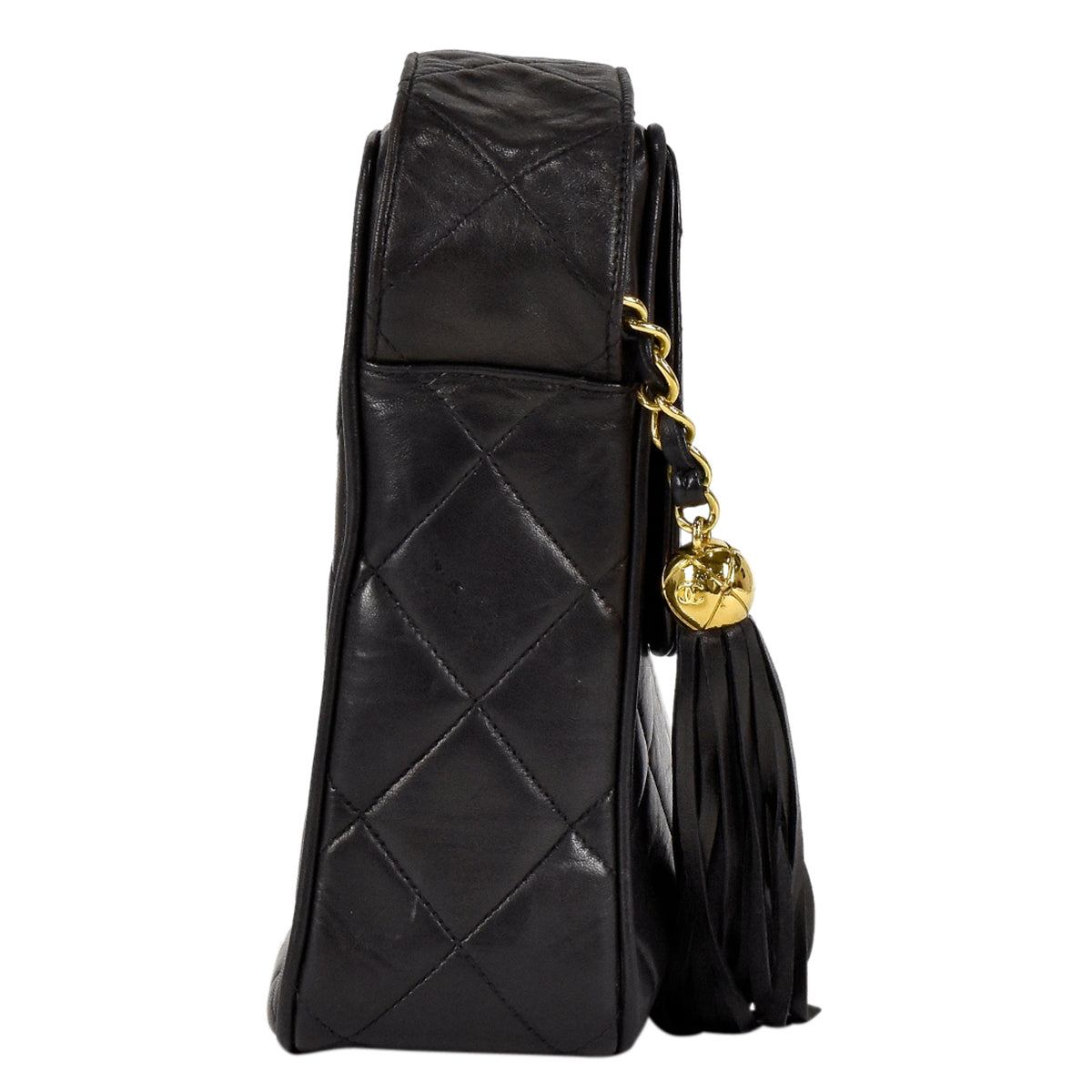 Chanel Coco Mark Fringe Shoulder Bag Tassel Matelasse