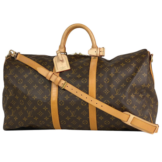 Louis Vuitton Keepall Bandouliere 55 Boston Bag Monogram