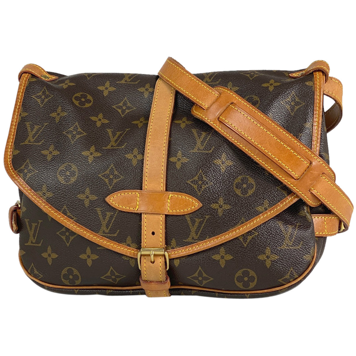 Louis Vuitton Saumur 30 Shoulder Bag Monogram Brown