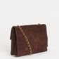 Brown Suede Tassel Chanel Crossbody  Bag