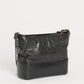 Black Leather Medium Chanel Gabrielle  Bag