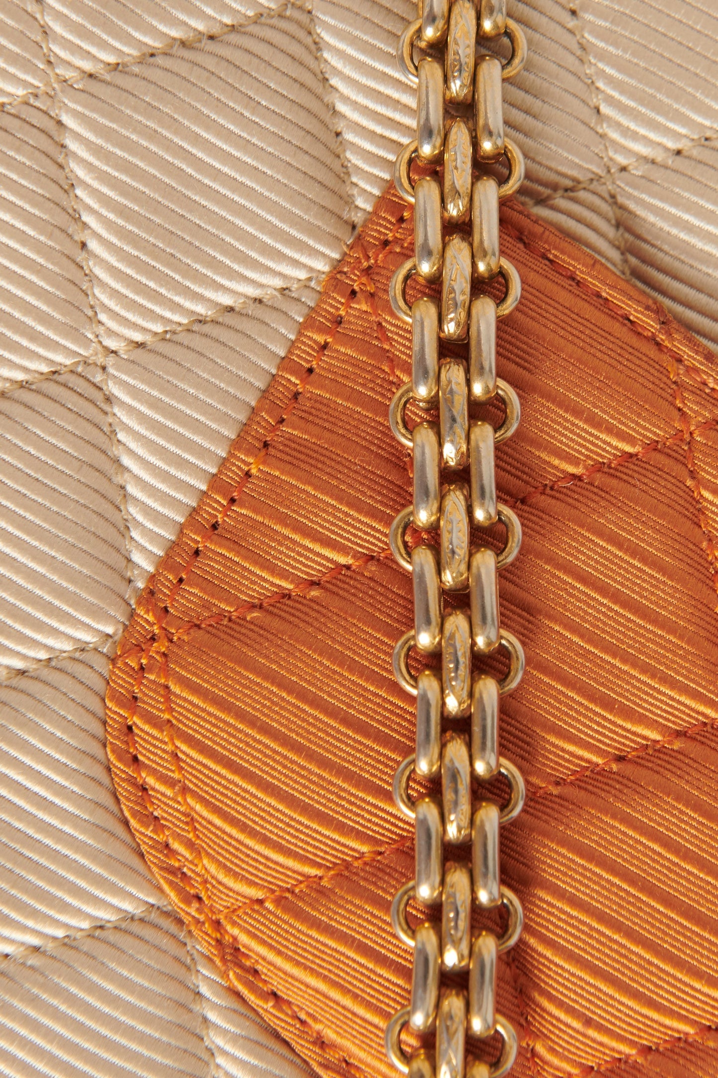 Chanel Tricolour Quilted Grosgrain 2.55 East/West  Flap Bag