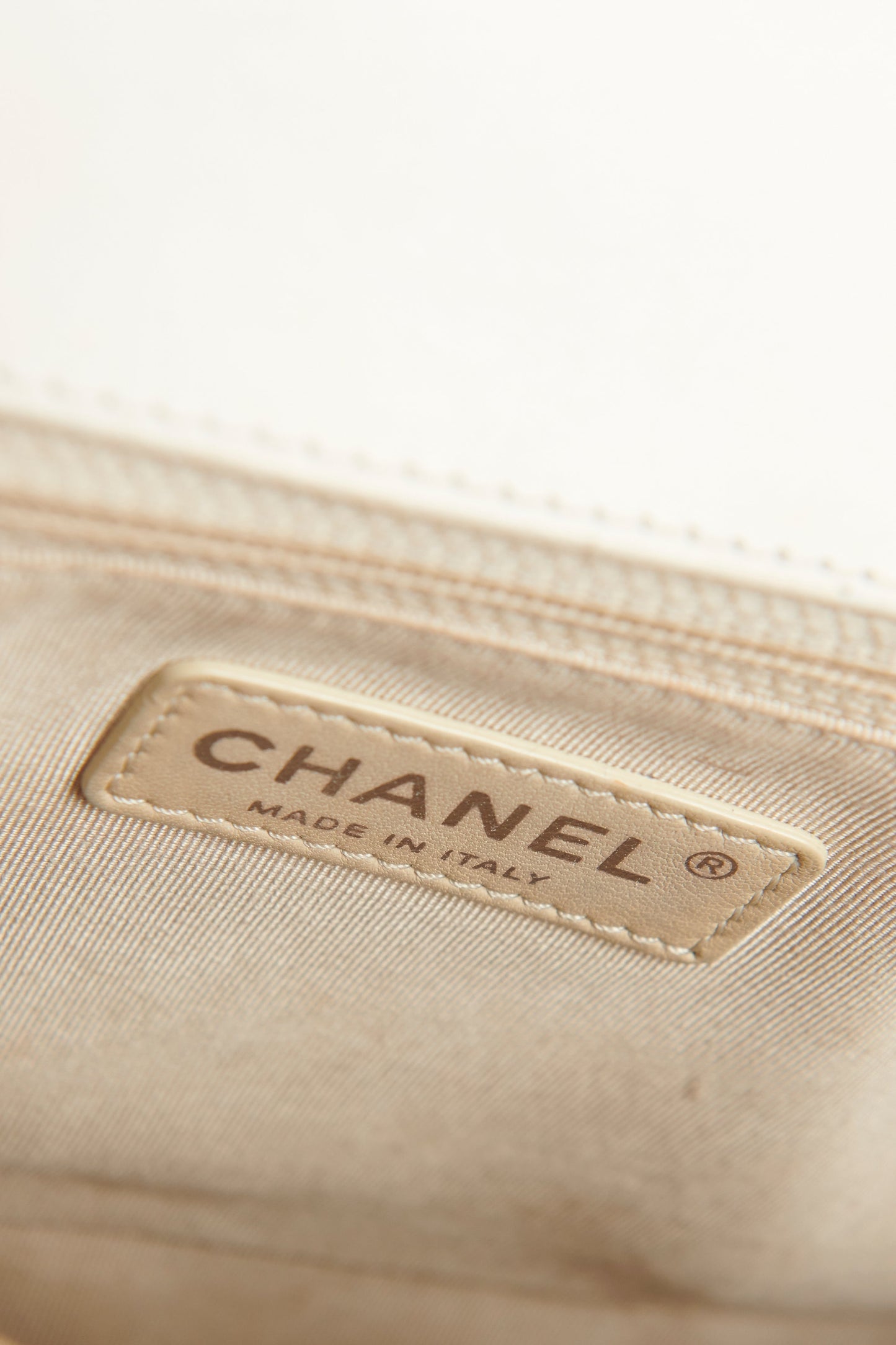 Chanel White Large  Boy Bag With Ruthenium Hardware