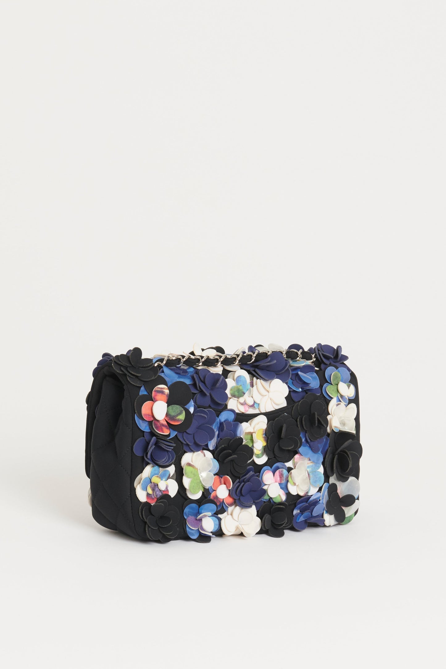 Chanel Navy Satin  Paris/Dubai Flap Bag