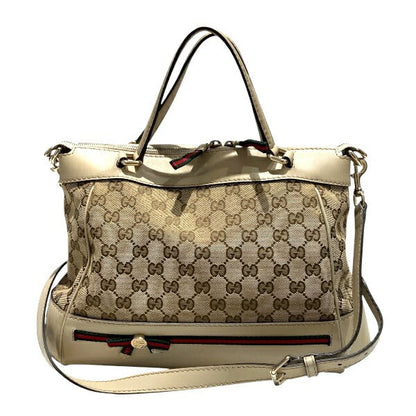 Gucci GG Canvas Sheline Line Canvas Shoulder Bag