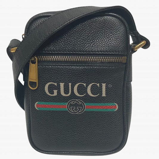 Gucci Webbing Calf Leather Shoulder Bag