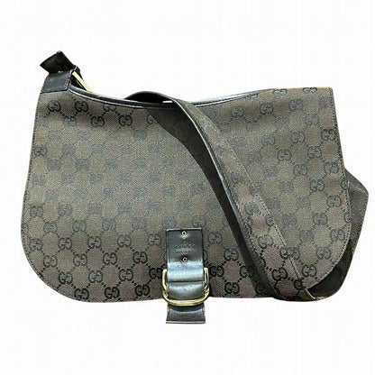 Gucci GG Canvas Leather Shoulder Bag