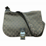 Gucci GG Canvas Leather Shoulder Bag