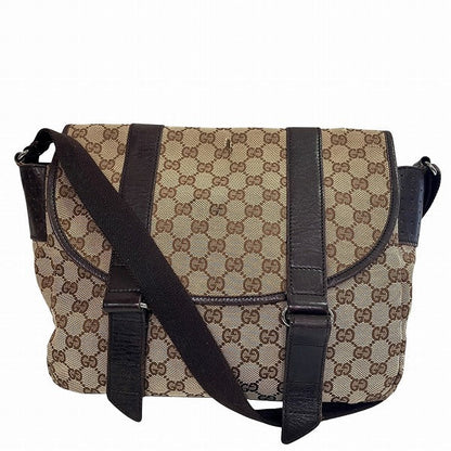 Gucci GG Canvas Leather Shoulder Bag