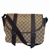 Gucci GG Canvas Leather Shoulder Bag