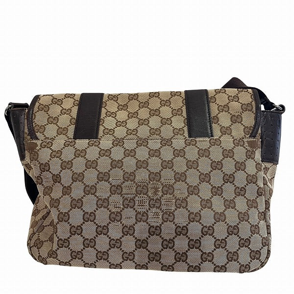 Gucci GG Canvas Leather Shoulder Bag