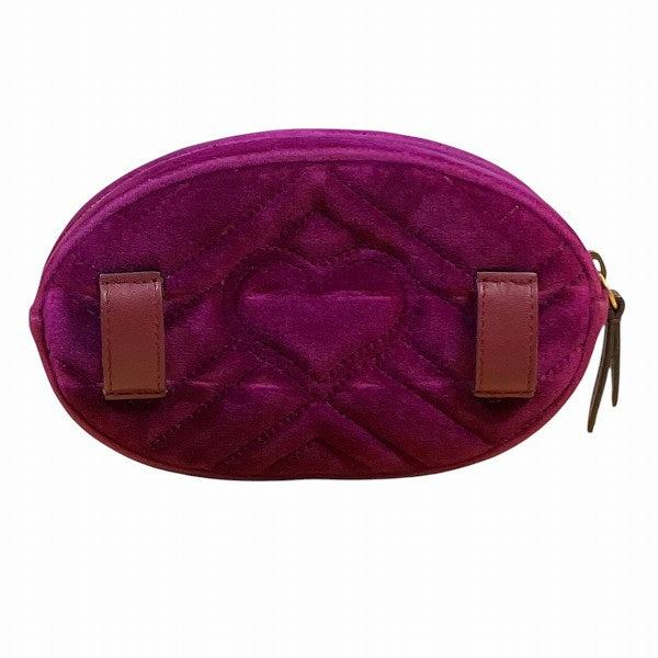 Gucci GG Marmont Velour Leather Waist Bag