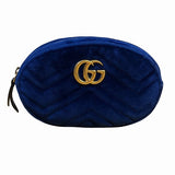 Gucci GG Marmont Velour Leather Waist Bag