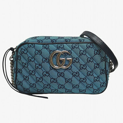 Gucci GG Marmont Canvas Leather Shoulder Bag