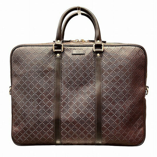 Gucci Diamante Leather Business Bag