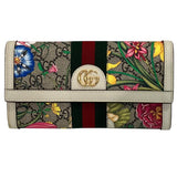 Gucci Ophidia GG Flora PVC Canvas Long Wallet
