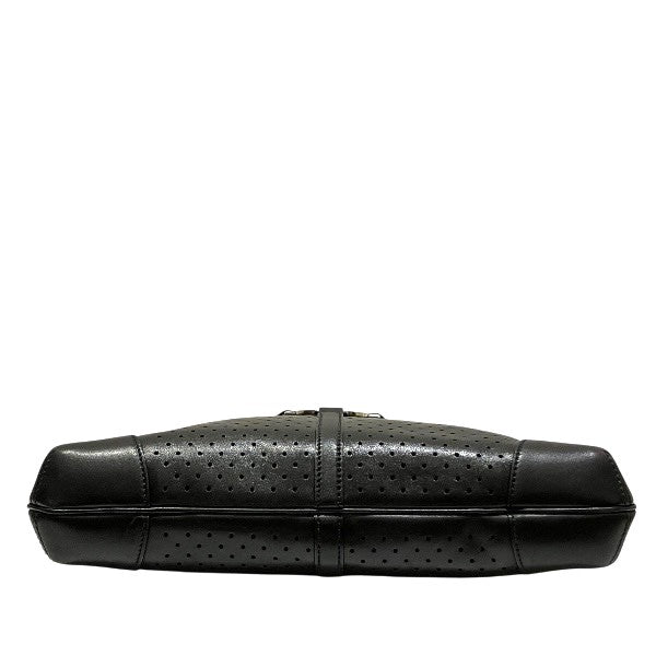 Gucci Interlocking G Punching Leather Handbag