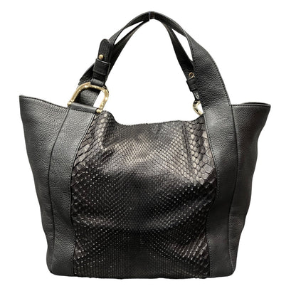 Gucci Leather Python Tote Bag