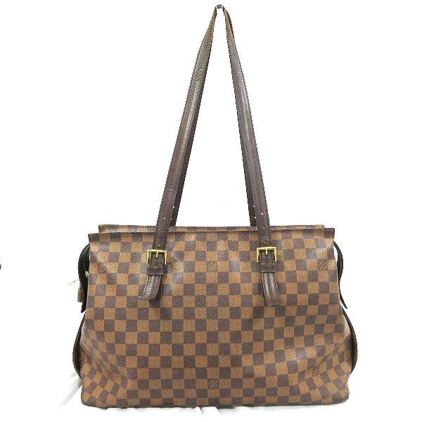Louis Vuitton Damier Chelsea Shoulder Bag Brown