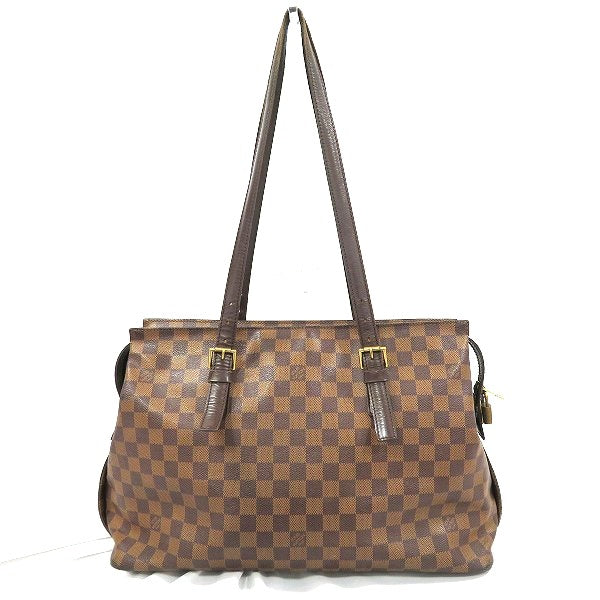 Louis Vuitton Damier Chelsea Shoulder Bag Brown