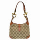 Gucci Jackie Leather Canvas Handbag