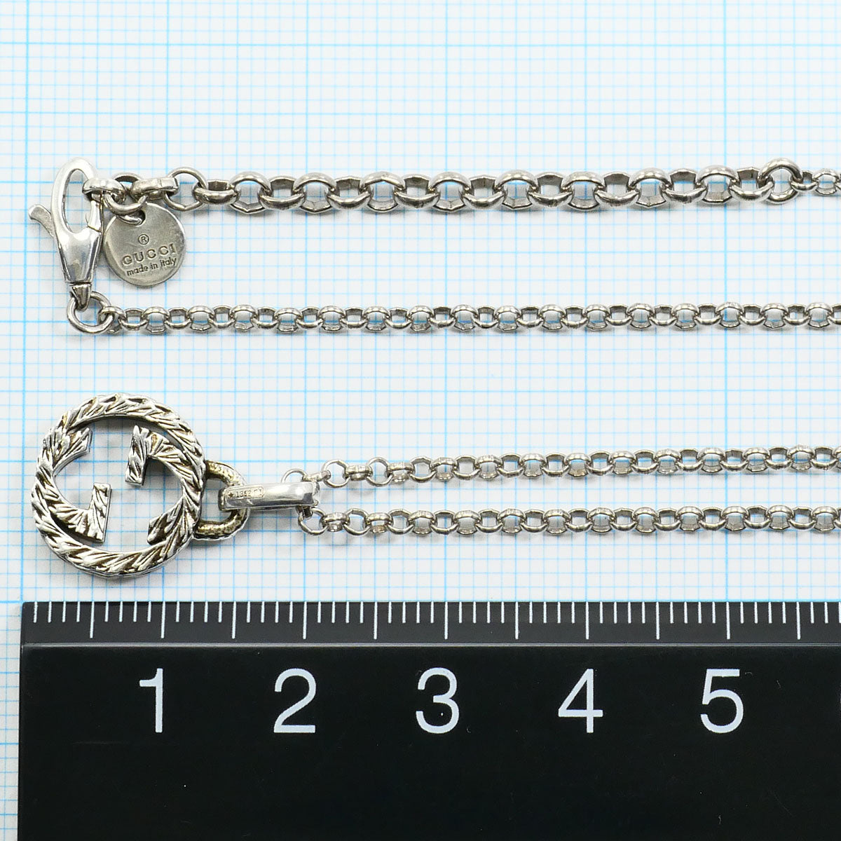 Gucci Interlocking G Silver 925 Necklace