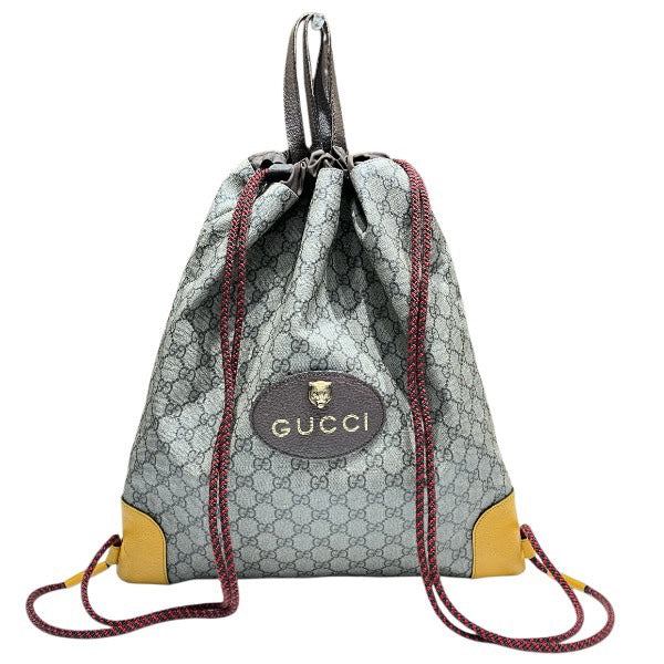 Gucci GG Supreme Cat Head PVC Drawstring Backpack