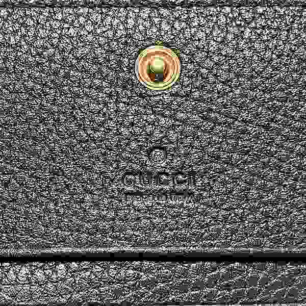 Gucci Bee Motif Leather Compact Wallet