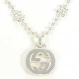 Gucci Interlocking G Flower Silver 925 Necklace