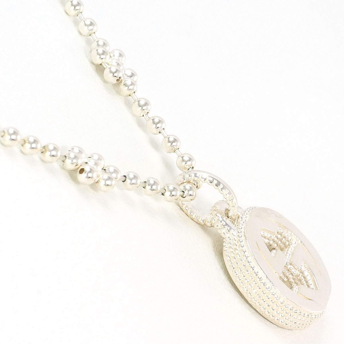 Gucci Interlocking G Flower Silver 925 Necklace