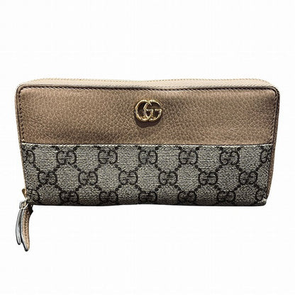 Gucci GG Marmont Canvas Leather Long Wallet