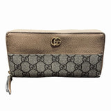 Gucci GG Marmont Canvas Leather Long Wallet