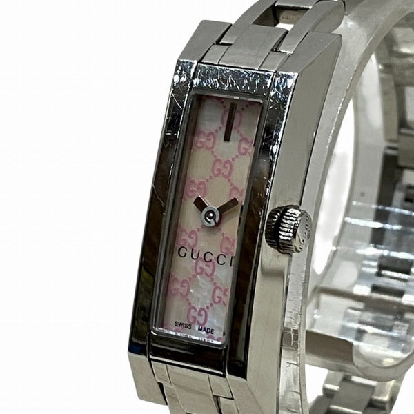 Gucci GG Pattern Stainless Steel Watch