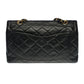 CHANEL Amazing Classic Double flap shoulder bag in black quilted lambskin, GHW