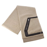 HERMES Scarf "Teddy Pocket" desaire Wool 65% Cashmere35%