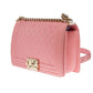 CHANEL Amazing Boy Old medium shoulder bag in Pink caviar quilted leather, SHW