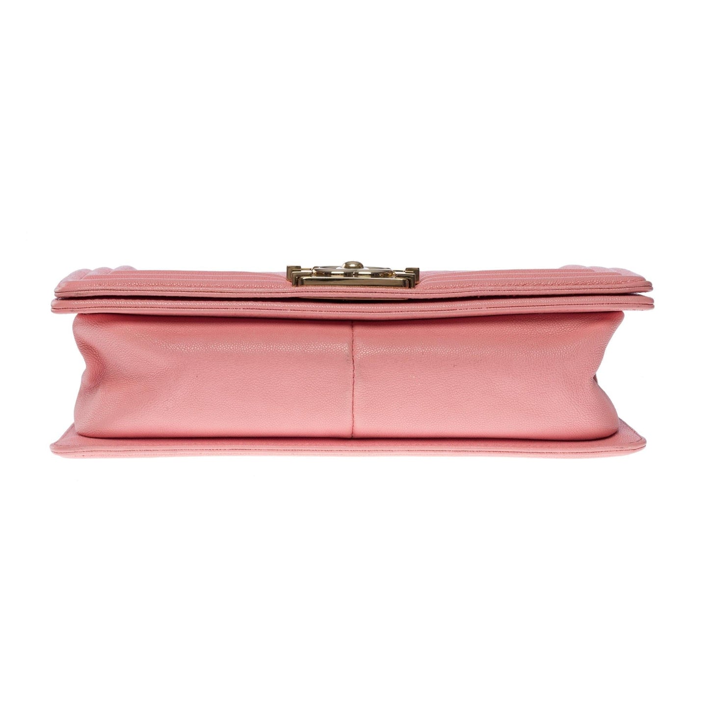 CHANEL Amazing Boy Old medium shoulder bag in Pink caviar quilted leather, SHW