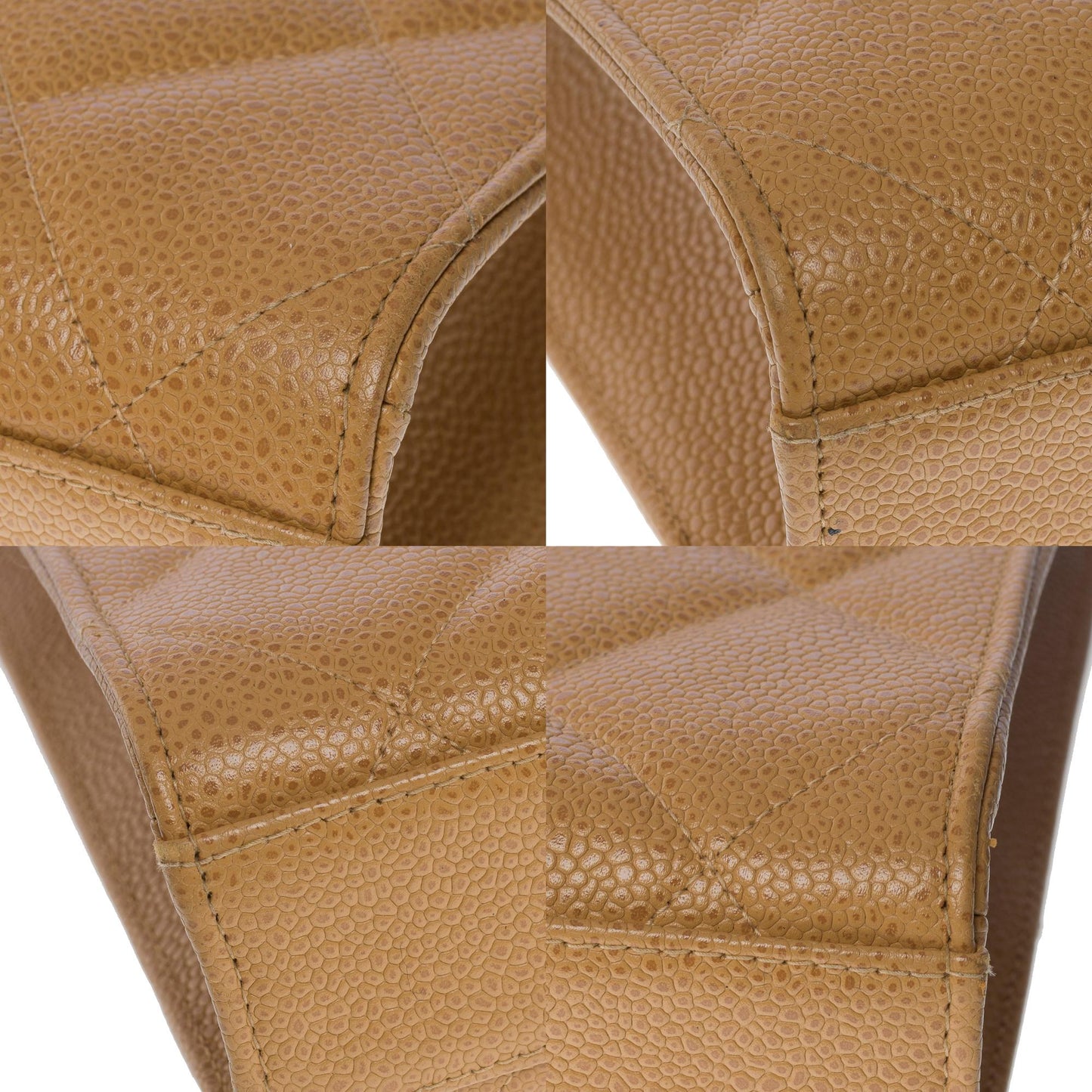 CHANEL Amazing   Briefcase in beige caviar leather, GHW