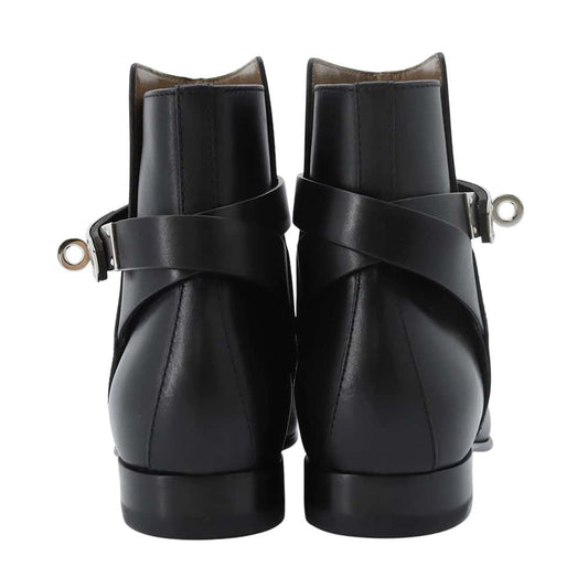HERMES Short boots 《Neo》 BlackH162133Z Leather Size 34