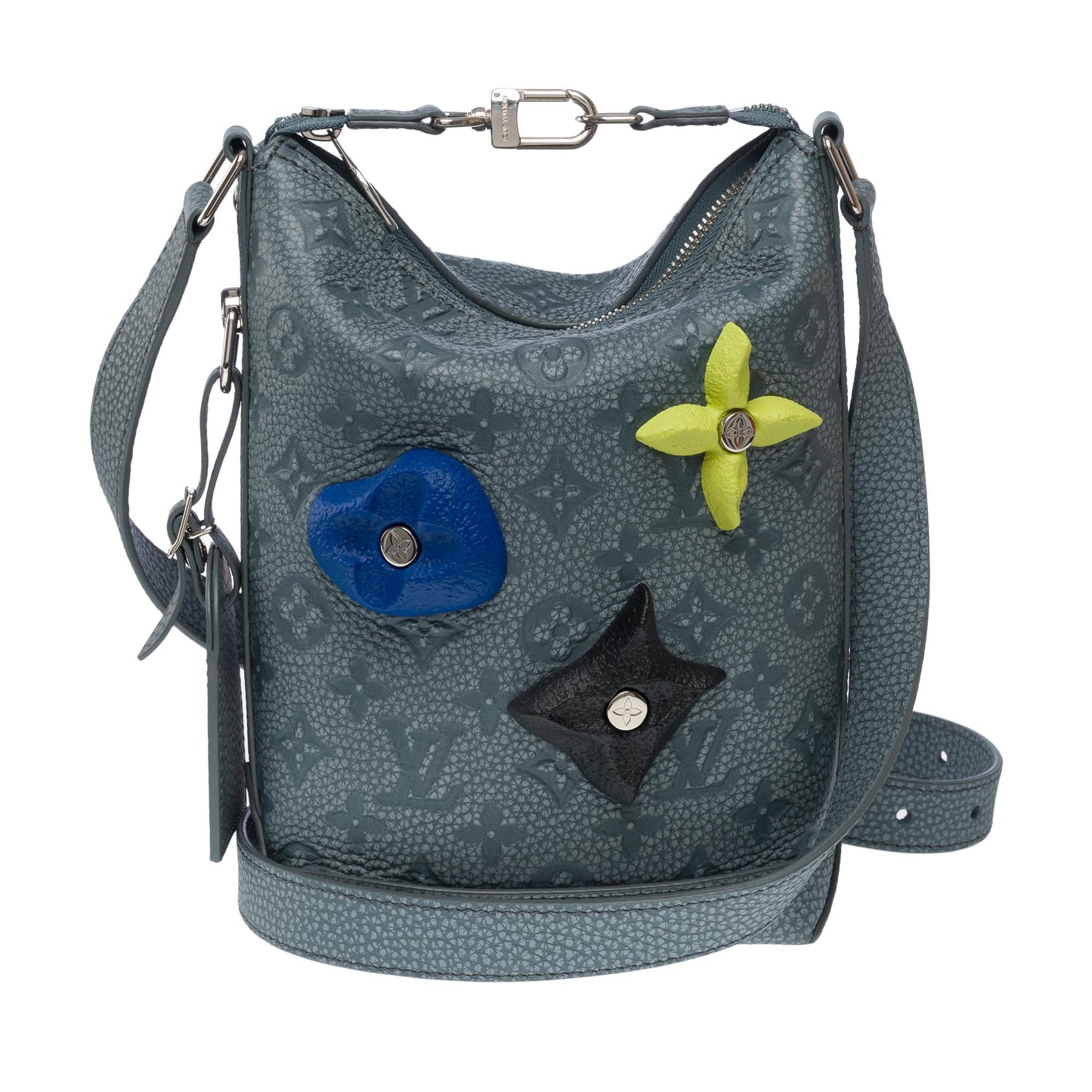 LOUIS VUITTON Virgil Abloh Fall-Winter 2022 Hobo Cruiser in grey leather, SHW