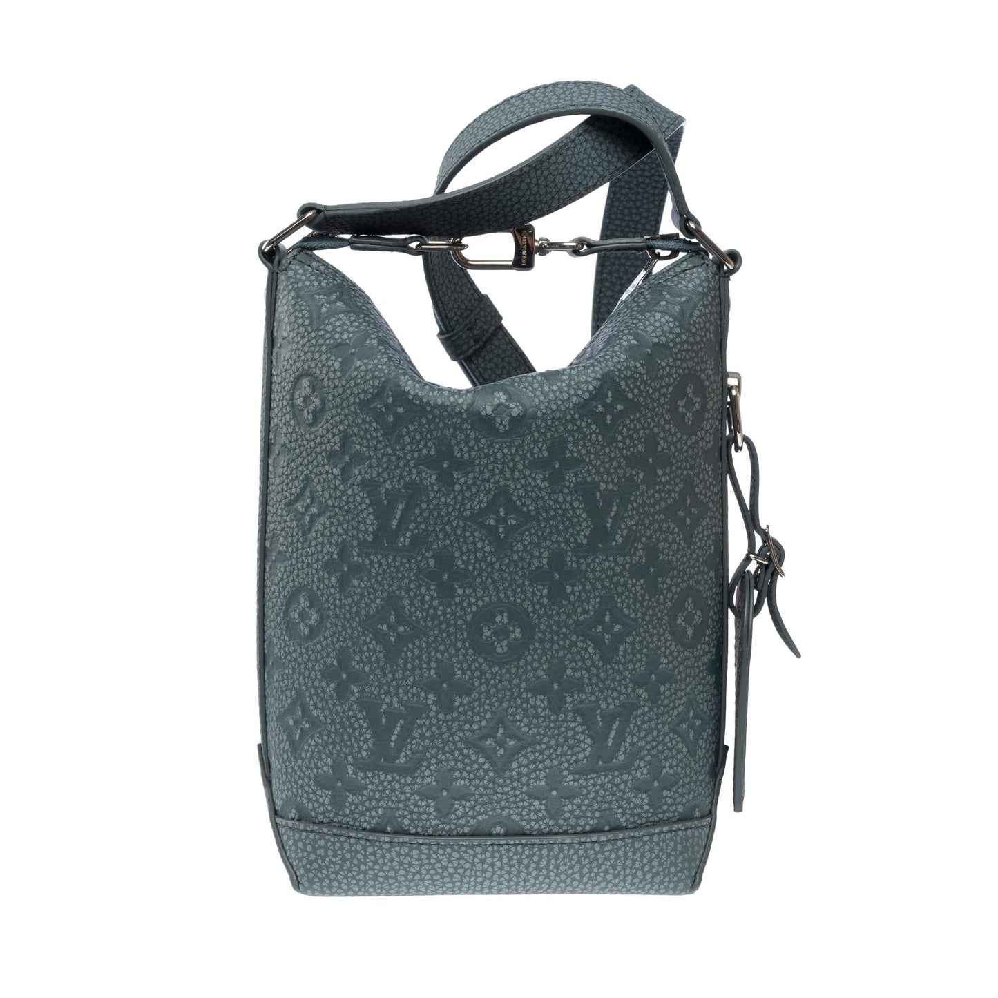 LOUIS VUITTON Virgil Abloh Fall-Winter 2022 Hobo Cruiser in grey leather, SHW