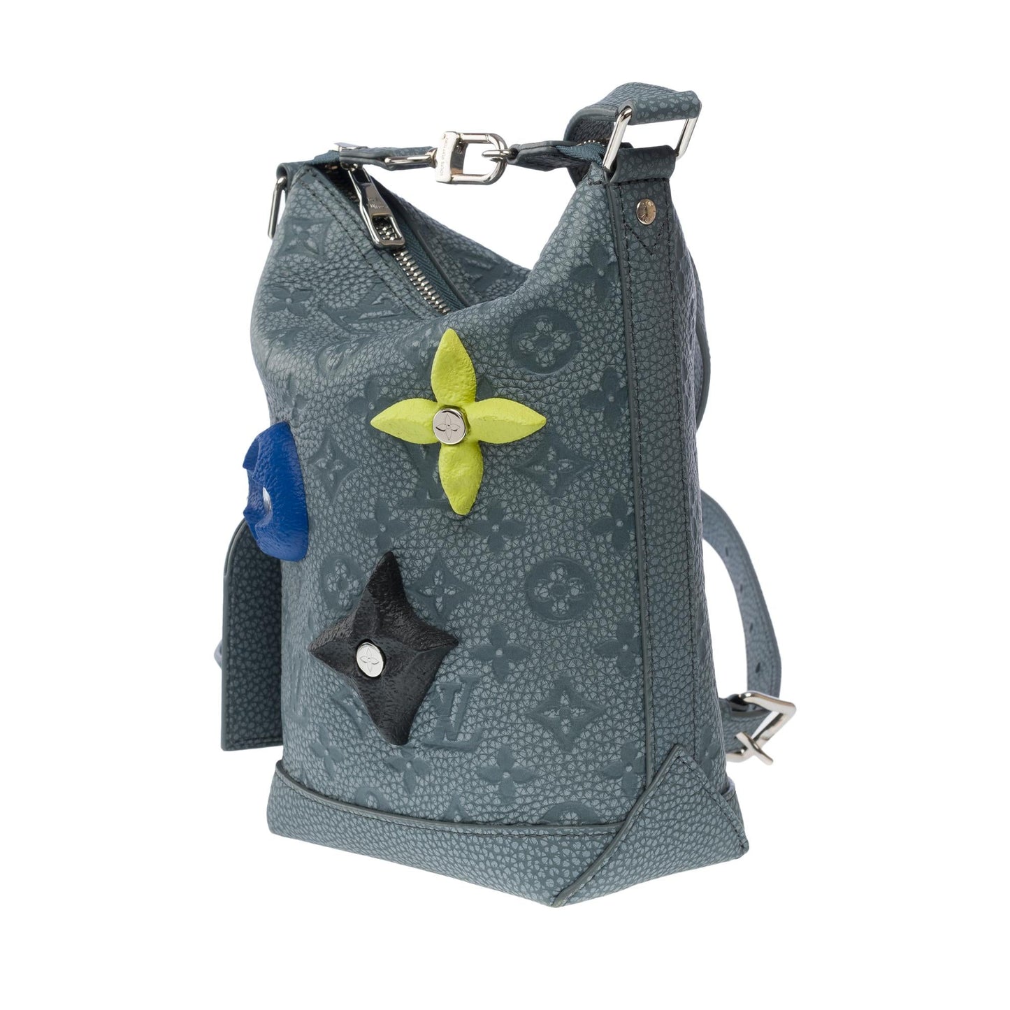 LOUIS VUITTON Virgil Abloh Fall-Winter 2022 Hobo Cruiser in grey leather, SHW
